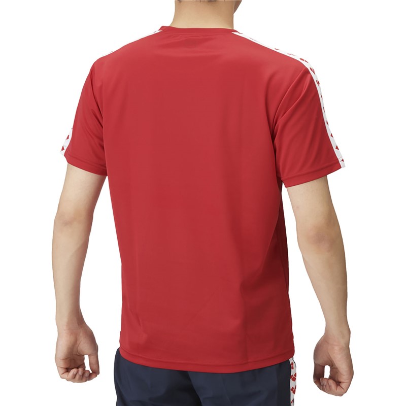 arena(アリーナ) Tシヤツ 水泳半袖 Tシャツ (ass4htu010-red)