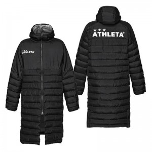 アスレタ ATHLETA ベンチコート フットサル サッカー ウェア ベンチコート ロングコート 防寒 24FW(04167)