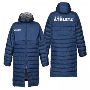 アスレタ ATHLETA ベンチコート フットサル サッカー ウェア ベンチコート ロングコート 防寒 24FW(04167)