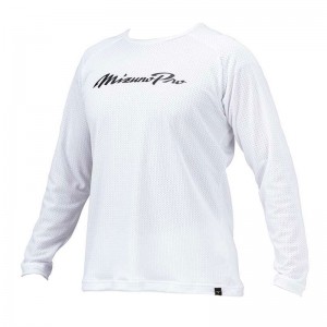 ミズノ MIZUNO ミズノプロ ドライエアロフローKUGEKIロングTシャツ (ユニセックス) 野球 ウェア トレーニング 練習 長袖シャツ 24AW(12JABT76)