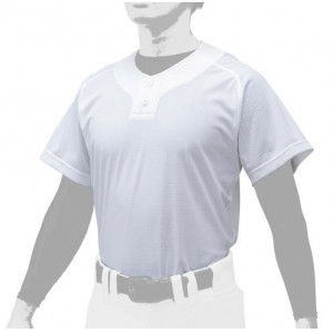 ミズノ MIZUNOシャツ セミハーフボタンタイプ野球 ユニフォーム シャツ(12JC0F45)