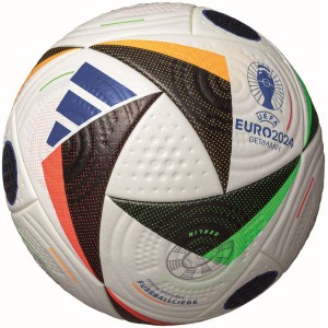 アディダス adidas フースバルリーベ プロ 5号球 UEFA EURO2024 公式試合球 検定球 サッカーボール 5号球 24SS(AF590)