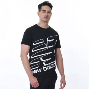 ニューバランス newbalance Tenacity ビッグロゴ ショートスリーブTシャツ スポーツウェア Tシャツ トレーニングウェア 24SS(AMT31078)