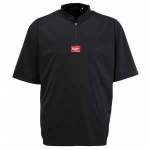 ローリングス RawlingsHYPER FIELD ショートスリーブレイヤー(ZIP)半袖シャツ（AOS12HF01ZS-B）