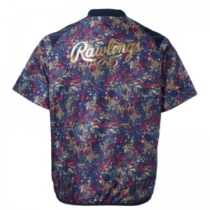 ローリングス Rawlingsジュニア用 コンバット08 半袖 ブリザードジャケット(裏メッシュ)ジュニア半袖シャツ 23SS(AOS13S04J)