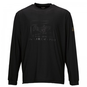 ローリングス Rawlings超伸ラインパッチロゴLS Tシャツ長袖シャツ 24AWAST14F03