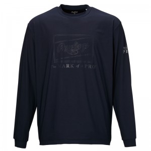 ローリングス Rawlings超伸ラインパッチロゴLS Tシャツ長袖シャツ 24AWAST14F03