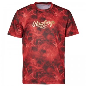ローリングス Rawlingsゴーストスモークグラフィック TシャツTシャツ レッド 24SSAST14S02