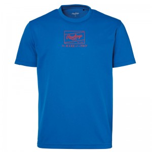 ローリングス RawlingsパッチロゴプリントTシャツTシャツ ロイヤル 24SSAST14S04