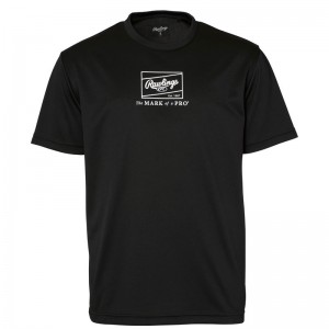 ローリングス Rawlingsジュニア パッチロゴプリントTシャツジュニアTシャツ ブラック 24SSAST14S04J