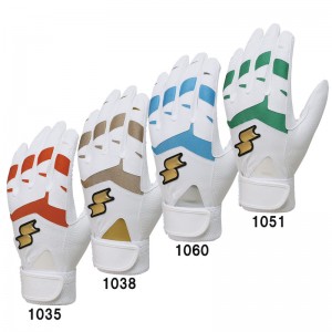 エスエスケイ SSK 一般用シングルバンド手袋(両手) 大人・ジュニア 野球 両手用 バッティング手袋 バッテ 24SS (BG5015WF)