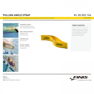 FINIS(フィニス)Pulling Ankle Strap Yellow水泳 パドル・ビート板・フィン(105052104)