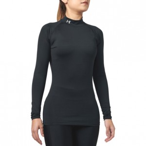 UAヒートギア コンプレッション ロングスリーブ モック(トレーニング/WOMEN)【UNDER ARMOUR】アンダーアーマー(1358605)