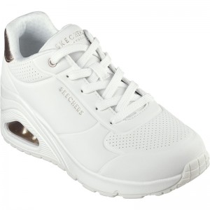 skechers(スケッチャーズ)43 UNO WEDGE-HI STEPSカジュアルシューズ(177520-wht)