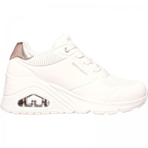 skechers(スケッチャーズ)43 UNO WEDGE-HI STEPSカジュアルシューズ(177520-wht)