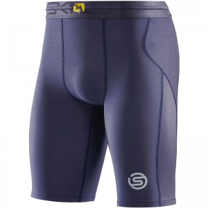 skins(スキンズ)S-3 MENS HALF TIGHTSボディケアストレッチパンツ(18171340-098)