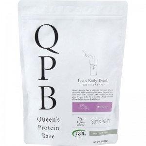 【ロット販売：入り数30】QOL(キューオーエル)QPB-Queens Protein Base- 600g/ミックスベリー味ボディーケア スポーツ食品(314mp4f)