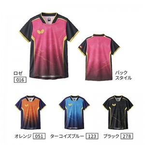 バタフライ(butterfly)エリスター10・シャツ・ジュニア卓球ゲームシャツ(46290-016)