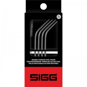 sigg(シグ)ステンレスストロー(4ホンイリ)ブラシツキアウトドアグッズ(60196)