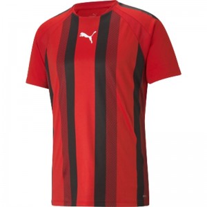 puma(プーマ)TEAMLIGA ストライプ ゲームシャツサッカー 半袖Tシャツ(705152-01）
