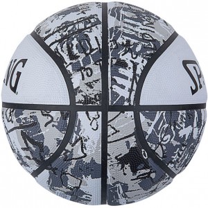 スポルディング SPALDINGグラフィティ ホワイト SZ7バスケット競技ボール7号(84375z)