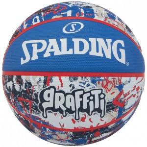 スポルディング SPALDINGグラフィティ ブルー X レッド SZ7バスケット競技ボール7号(84377z)