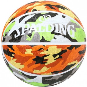 スポルディング SPALDINGマルチカモグリーン X オレンジ SZ7バスケット競技ボール7号(84501j)