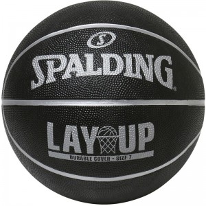 spalding(スポルディング)レイアップ BK/グレー SZ7 BKバスケット競技ボール7ゴ(84748z)