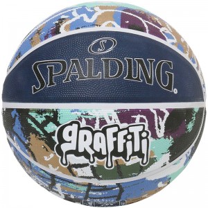 spalding(スポルディング)グラフィティ ネイビー/ブルー ラバー5バスケットボール5号(84931j)