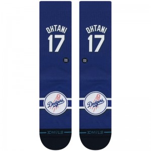 スタンスstanceJERSEY OHTANI 2マルチSPソックス(a556a24jo2-blu)