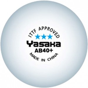 ヤサカ Yasakaヤサカ3スターボールAB40+3ケイリ ホワイト卓球競技ボール(a60)
