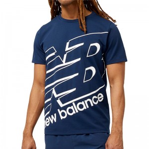 newbalance(ニューバランス)Tenacity ビッグロゴ ショートスリーブTシャツマルチアスレウェアTシャツAMT31078