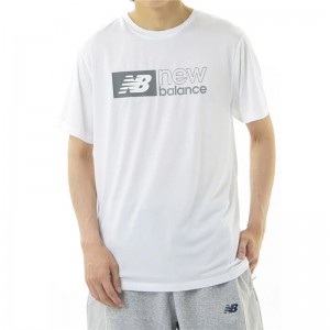 newbalance(ニューバランス)41S/STシャツ(ブロックロゴマルチSPTシャツ M(amt41000-wt)