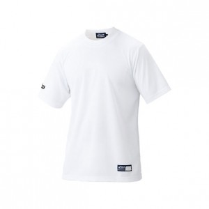 アシックス asicsベースボールTシャツ (ホワイト)(BAT004-01)
