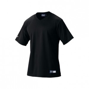 アシックス asicsベースボールTシャツ (ブラック)(BAT005-90)