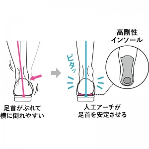 AKAISHI(アカイシ)土踏マズノ悩ミヲ解決スルインソールボディーケア フットケアスキンケア(bc246-bk)