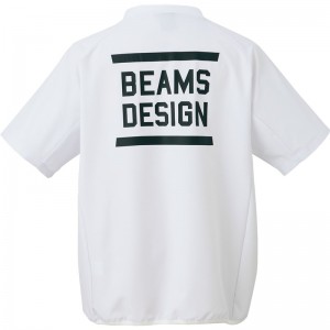 zett(ゼット)BEAMS DESIGN半袖 ピステ野球 ソフトウィンドジャケット(bov74601-1100)