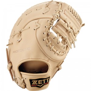 ゼット ZETT 硬式ファーストミットプロステイタス2201 グラブ袋付 野球 ソフトグラブ 硬式 (BPROFM433-3200）