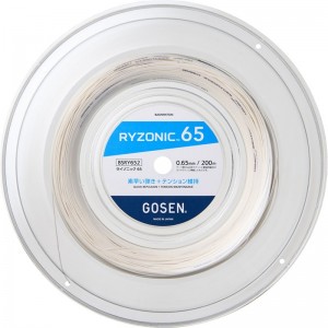 gosen(ゴーセン)RYZONIC65 ホワイト 200ロールバドミントガツト(bsry652wh)