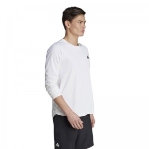 adidas(アディダス)M TENNIS CLUB 長袖 Tシャツ硬式テニスウェアシャツBVK34