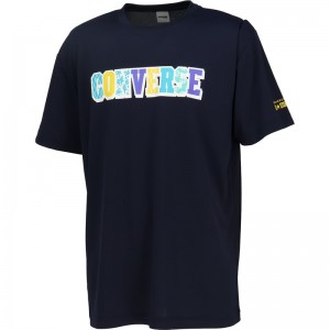 converse(コンバース)4S プリントTシャツバスケットTシャツ M(cb241356-2900)