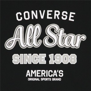 converse(コンバース)4S プリントTシャツバスケットTシャツ M(cb241357-1911)