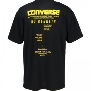 converse(コンバース)4S プリントTシャツバスケットTシャツ M(cb241357-1952)