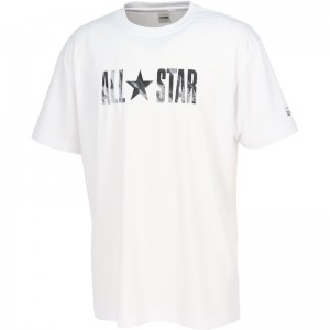 converse(コンバース)4S プリントTシャツバスケットTシャツ M(cb241360-1119)