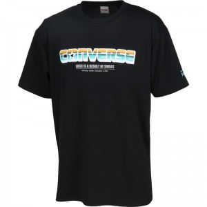 converse(コンバース)4S プリントTシャツバスケットTシャツ M(cb241361-1924)
