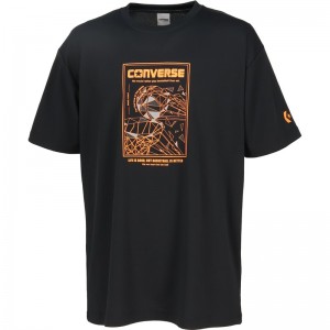 converse(コンバース)4S プリントTシャツバスケットTシャツ M(cb241370-1956)