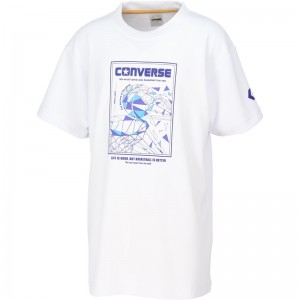 converse(コンバース)4S JRプリントTシャツバスケットTシャツ J(cb441353-1100)