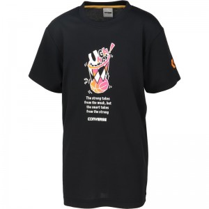 converse(コンバース)4S JRプリントTシャツバスケットTシャツ J(cb441354-1956)