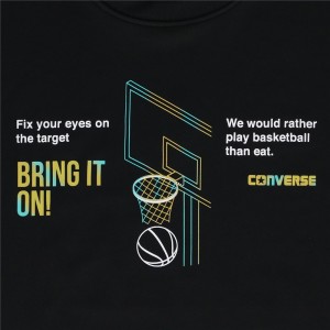 converse(コンバース)4S JRプリントTシャツバスケットTシャツ J(cb441355-1911)