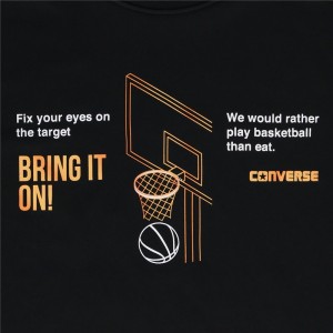 converse(コンバース)4S JRプリントTシャツバスケットTシャツ J(cb441355-1956)
